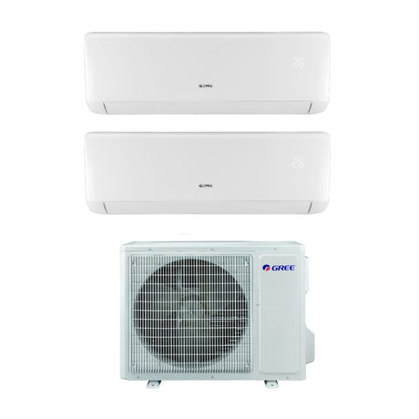 climatizzatore condizionatore gree dual split inverter serie bora 9_12 con gwhd18nk6ko r 32 9000_12000 new 2018