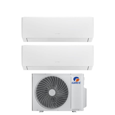climatizzatore condizionatore gree dual split inverter serie pular 7_18 con gwhd 28 nk6oo r 32 wi fi integrato 7000_18000