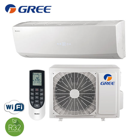 climatizzatore condizionatore gree inverter serie pular 12000 btu gwh12agc k6dna1a i r 32 wi fi integrato a__ a_
