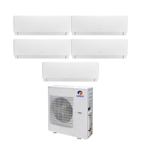 climatizzatore condizionatore gree penta split inverter serie pular 12_12_12_12_12 con gwhd 42 nk6lo r 32 wi fi integrato 12000_12000_12000_12000_12000
