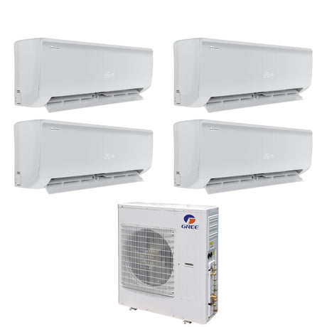 climatizzatore condizionatore gree quadri split inverter serie bora plus 9_12_12_12 con gwhd 36 nk6lo r 32 wi fi optional 9000_12000_12000_12000