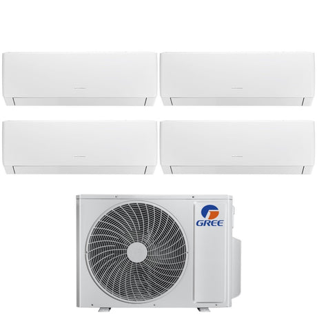 climatizzatore condizionatore gree quadri split inverter serie pular 7_9_12_18 con gwhd 36 nk6oo r 32 wi fi integrato 7000_9000_12000_18000