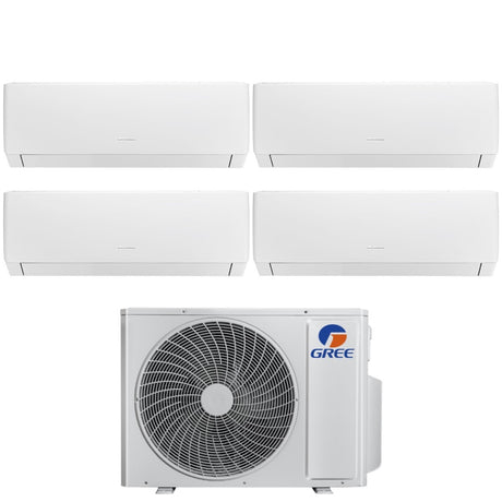 climatizzatore condizionatore gree quadri split inverter serie pular 9_9_9_12 con gwhd 28 nk6lo r 32 wi fi integrato 9000_9000_9000_12000