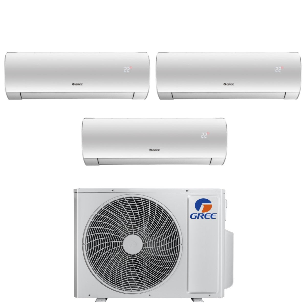 climatizzatore condizionatore gree trial split inverter serie fairy 9_9_12 con gwhd 24 nk6oo r 32 wi fi integrato 9000_9000_12000