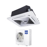 climatizzatore condizionatore haier cassetta 90x90 round flow 36000 btu abh105h1erg trifase r 32 wi fi optional con pannello no sensor incluso