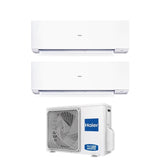 climatizzatore condizionatore haier dual split inverter serie expert 9_12 con 2u50s2sm1fa 3 r 32 wi fi integrato 9000_12000