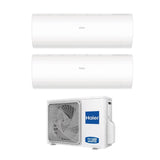 climatizzatore condizionatore haier dual split inverter serie pearl 7_12 con 2u50s2sm1fa r 32 wi fi integrato 7000_12000 novita 30192