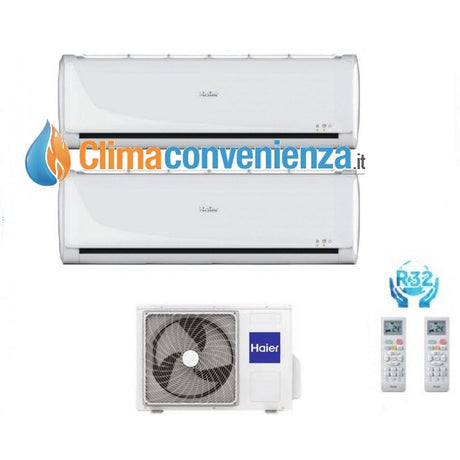 climatizzatore condizionatore haier dual split inverter serie tundra green 12_12 con 2u50feffra r 32 classe a a 12000_12000 2017