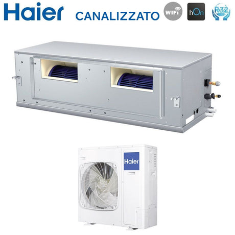 climatizzatore condizionatore haier inverter canalizzato canalizzabile alta prevalenza 48000 btu adh140h1erg monofase r 32 wi fi optional