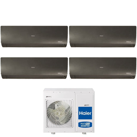 climatizzatore condizionatore haier quadri split inverter serie flexis plus black 7_9_9_15 con 4u75s2sr3fa r 32 wi fi integrato colore nero 7000_9000_9000_15000 16856