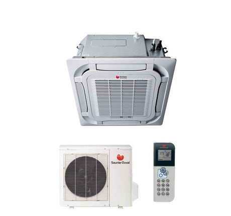 climatizzatore condizionatore hermann saunier duval cassetta a 4 vie inverter serie vivair sdh19 28000 btu sdh 19 085 ikn r 32 novita