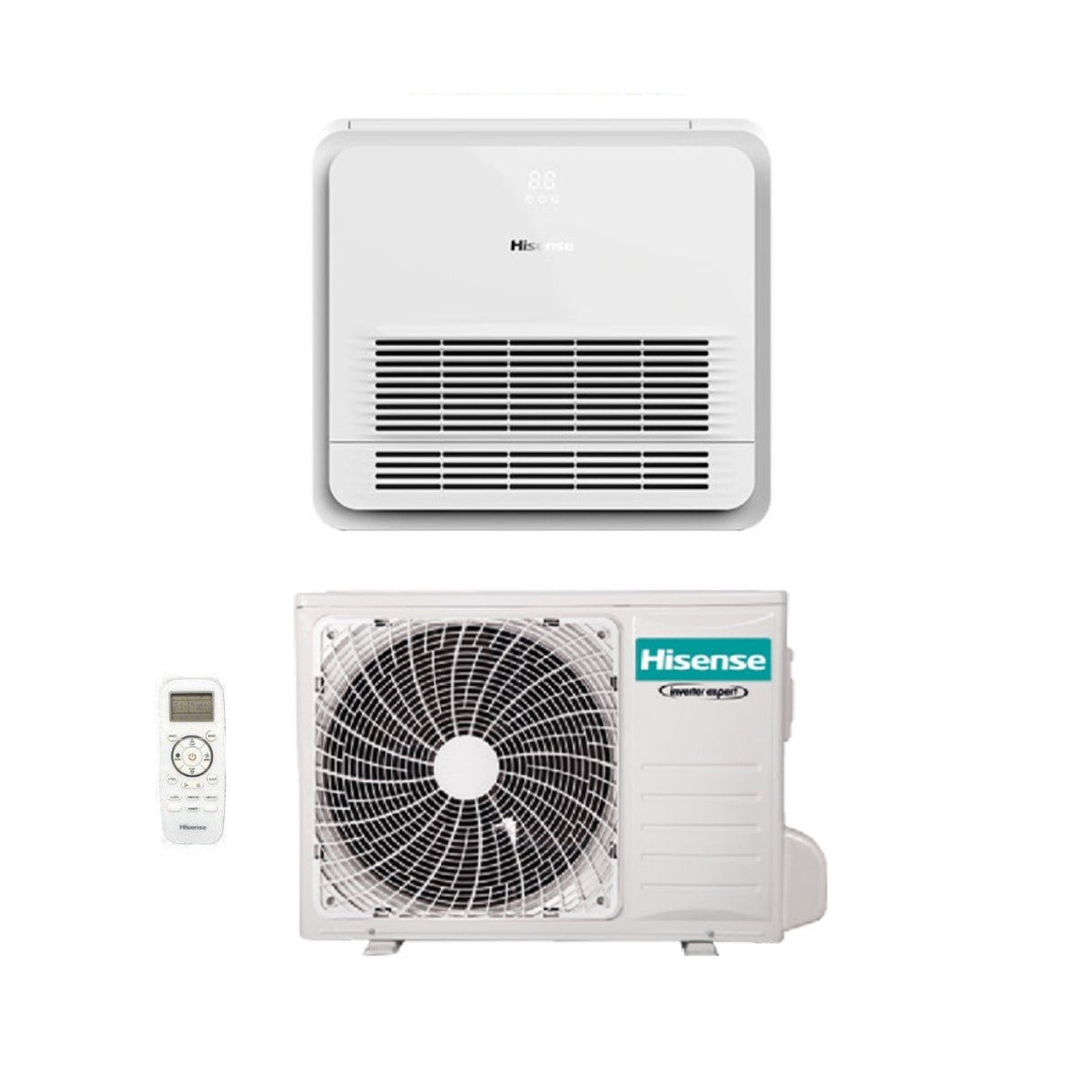 climatizzatore condizionatore hisense console r 32 18000 btu akt52ur4rk4 a__ con comando remoto novita