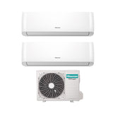 climatizzatore condizionatore hisense dual split inverter serie energy pro 9_12 con 2amw52u4rxc r 32 wi fi integrato 9000_12000 novita