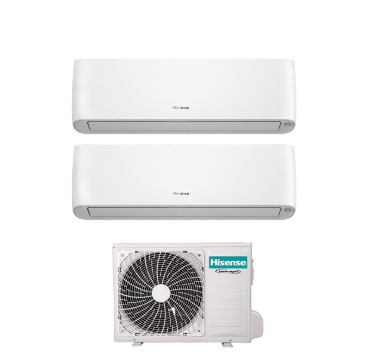climatizzatore condizionatore hisense dual split inverter serie hi energy 9_9 con 2amw35u4rgc r 32 wi fi integrato 9000_9000 novita