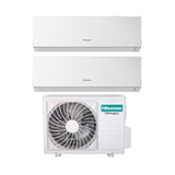 climatizzatore condizionatore hisense dual split inverter serie new comfort 12_12 con 3amw72u4rfa r 32 wi fi optional 12000_12000
