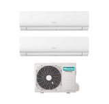climatizzatore condizionatore hisense dual split inverter serie new energy 9_12 con 2amw52u4rxc r 32 wi fi integrato 9000_12000 novita