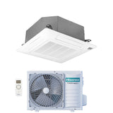 climatizzatore condizionatore hisense inverter a cassetta serie turbo 18000 btu act52ur4rcc8 _ auw52u4rj8 r 32 wi fi optional classe a__ a_ con telecomando e pannello incluso