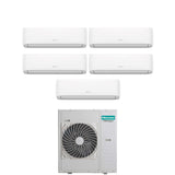 climatizzatore condizionatore hisense penta split inverter serie hi comfort 9_9_9_9_18 con 5amw125u4rta r 32 wi fi integrato 9000_9000_9000_9000_18000 novita