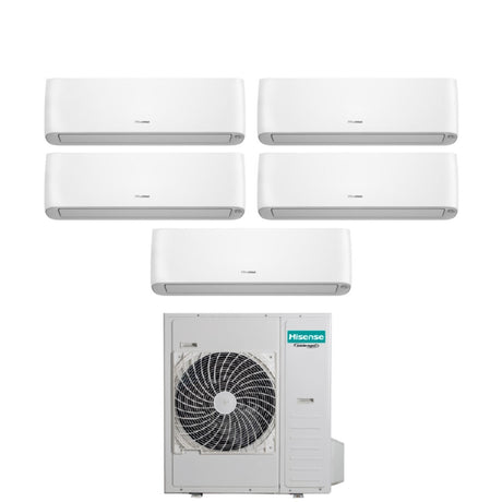 climatizzatore condizionatore hisense penta split inverter serie hi energy 9_9_9_9_12 con 5amw125u4rta r 32 wi fi integrato 9000_9000_9000_9000_12000 novita