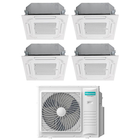 climatizzatore condizionatore hisense quadri split a cassetta 9_9_9_9 con 4amw105u4raa r 32 9000_9000_9000_9000 con telecomando e pannello incluso