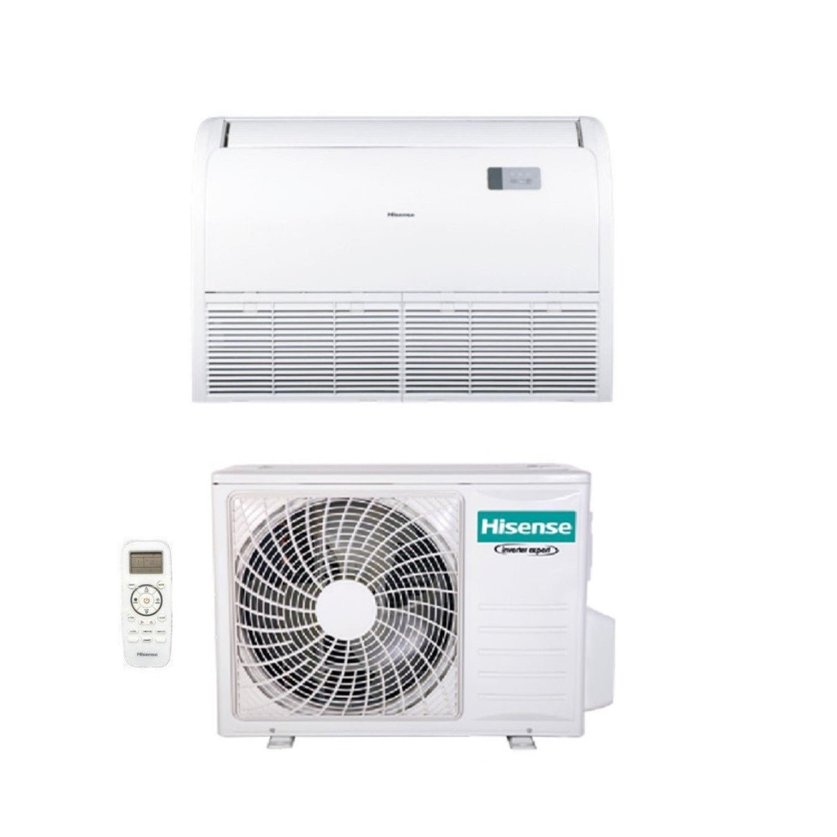 climatizzatore condizionatore hisense soffitto pavimento r 32 24000 btu auv71ur4ra4 a__ con comando remoto novita