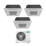 climatizzatore condizionatore hisense trial split a cassetta 9_12_12 con 4amw81u4raa r 32 9000_12000_12000