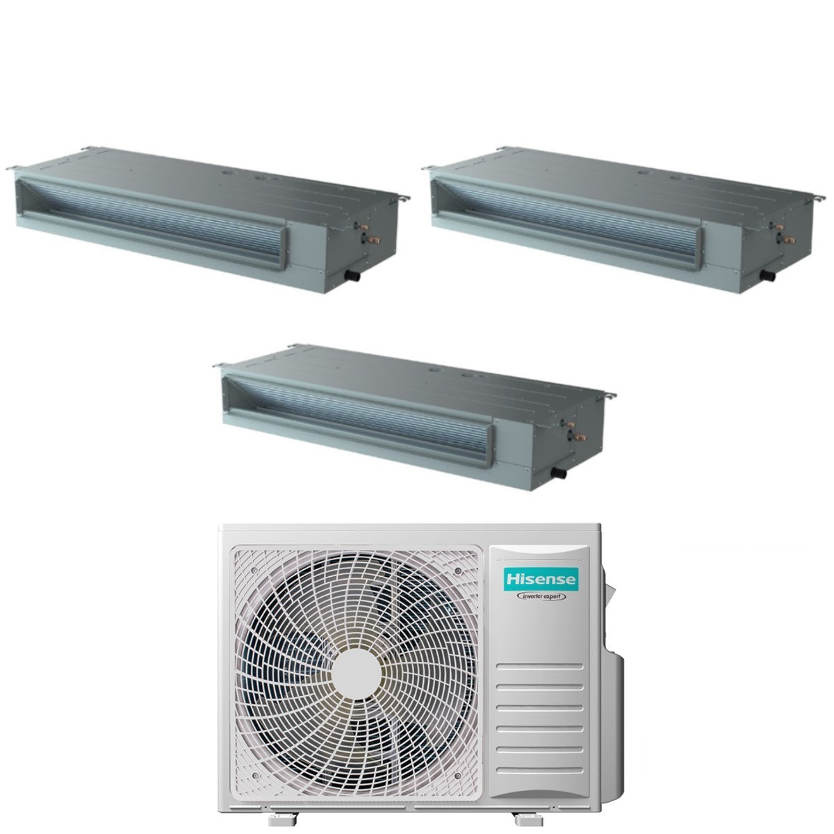 climatizzatore condizionatore hisense trial split canalizzabile 9_9_12 con 3amw72u4rfa r 32 9000_9000_12000 con telecomando di serie e cablato 4097