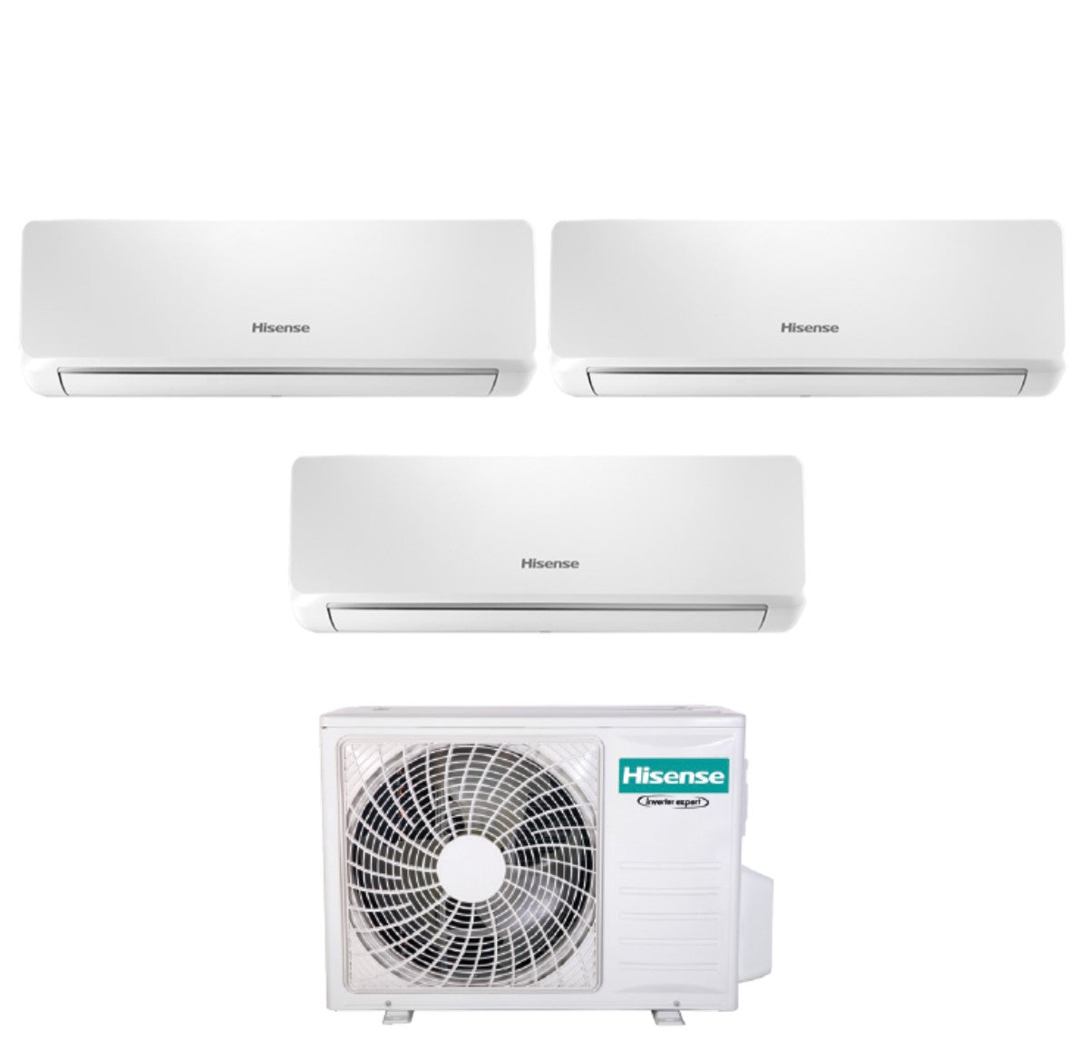 climatizzatore condizionatore hisense trial split inverter serie bio air 9_9_12 con 3amw62u4rjc r 32 wi fi integrato 9000_9000_12000
