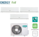climatizzatore condizionatore hisense trial split inverter serie energy 9_9_12 con 3amw62u4rfa r 32 wi fi integrato 9000_9000_12000