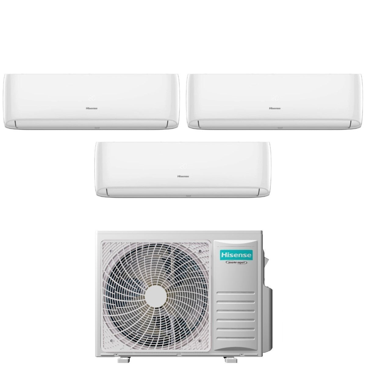 climatizzatore condizionatore hisense trial split inverter serie hi comfort 9_9_18 con 4amw81u4raa r 32 wi fi integrato 9000_9000_18000 novita