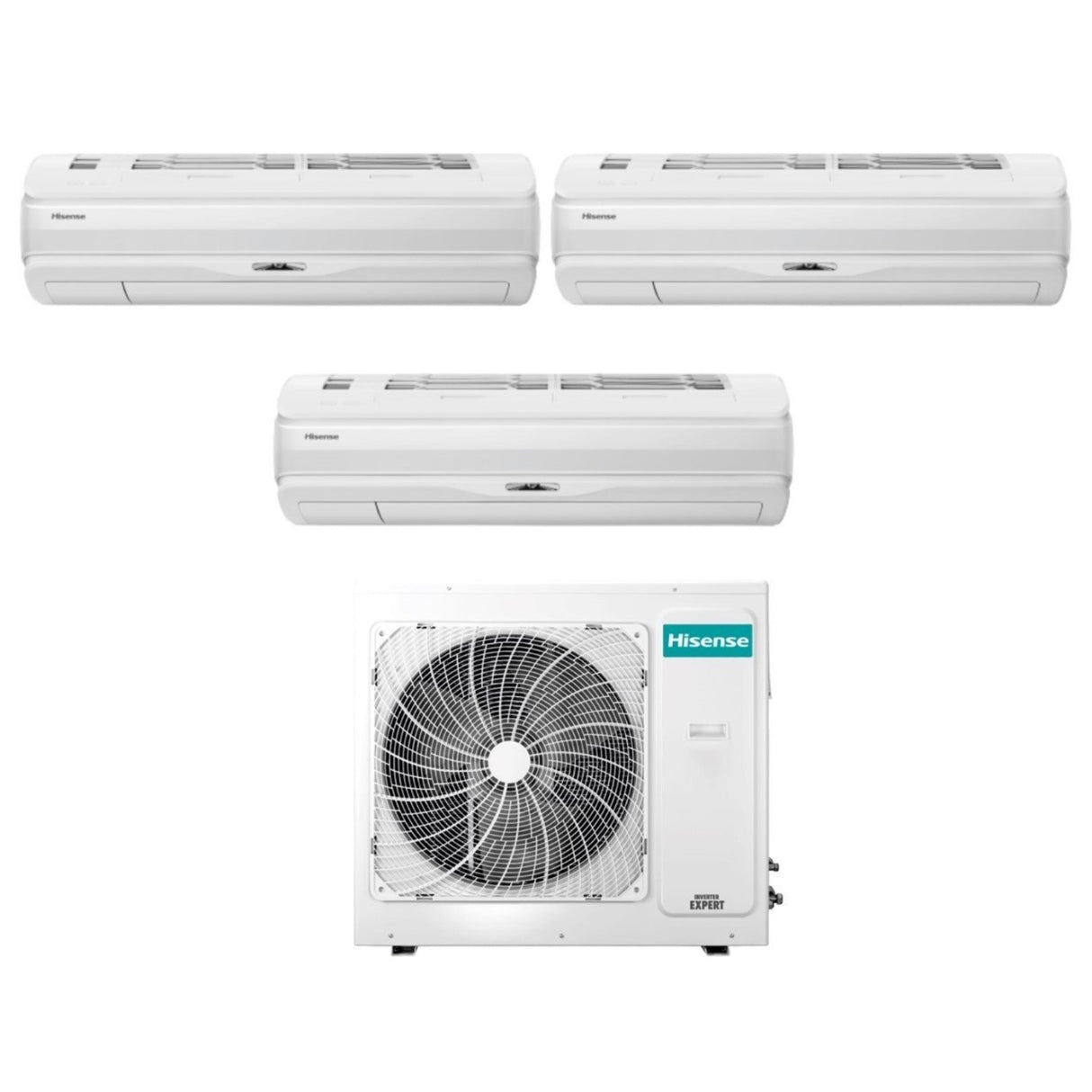 climatizzatore condizionatore hisense trial split inverter serie silentium pro 9_12_12 con 4amw81u4raa r 32 wi fi integrato 9000_12000_12000 novita