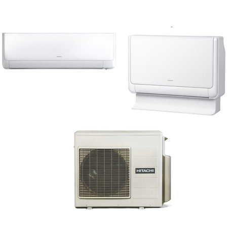 climatizzatore condizionatore hitachi dual split inverter serie performance 9000 _ pavimento akebono 9000 con ram 53np2e r 32 wi fi optional 9000_9000 novita