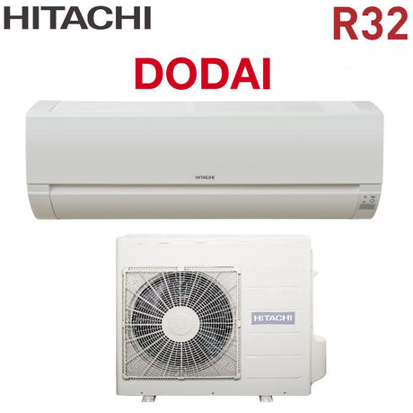climatizzatore condizionatore hitachi serie dodai 9000 btu rak 25ped con rac 25wed gas r 32 wi fi optional