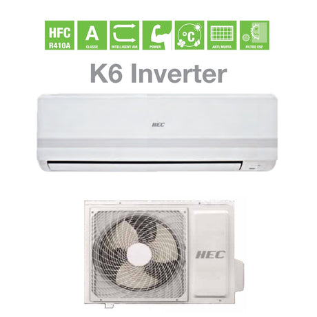 climatizzatore condizionatore inverter hec by haier k6 18000 btu hsu18hekc03 r2