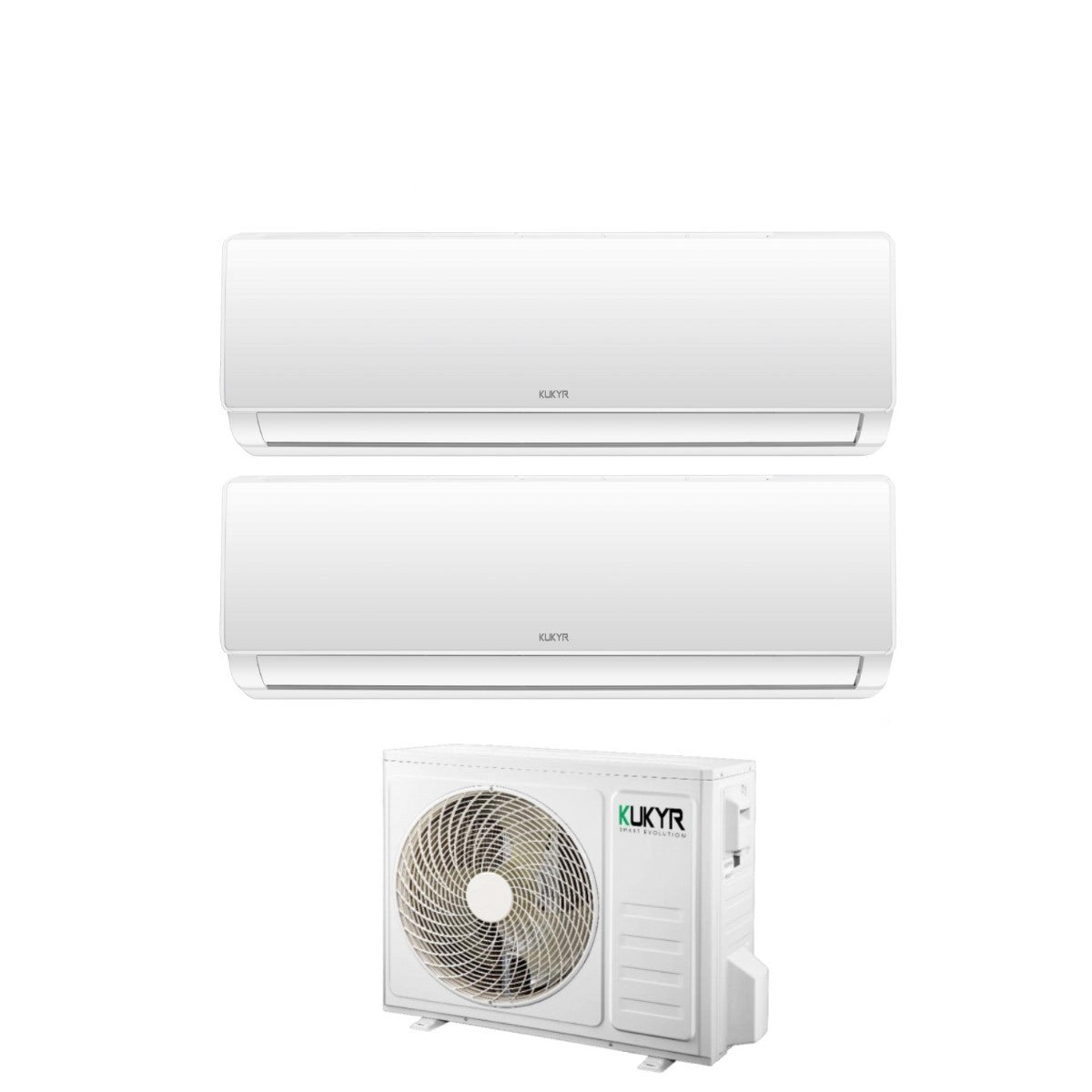 climatizzatore condizionatore kukyr dual split inverter serie summer 12_12 con multi18 out r 32 12000_12000 novita 9325