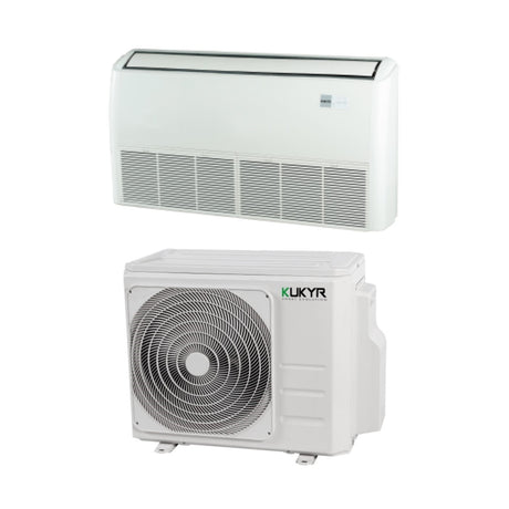 climatizzatore condizionatore kukyr soffitto pavimento inverter 18000 btu r 32 wi fi optional con telecomando infrarossi incluso
