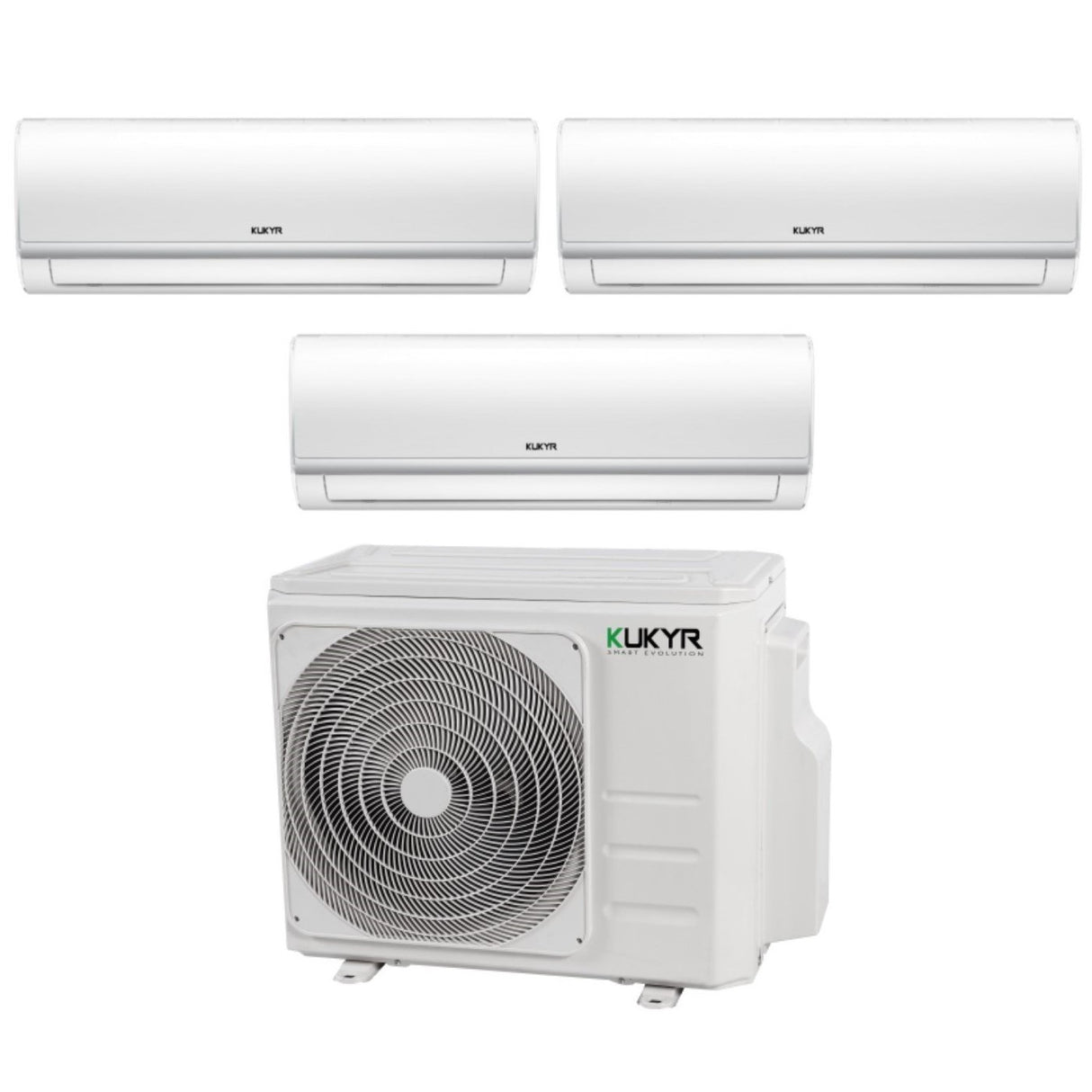 climatizzatore condizionatore kukyr trial split inverter serie spring 12_12_12 con multi 3 27 r 32 wi fi optional 12000_12000_12000