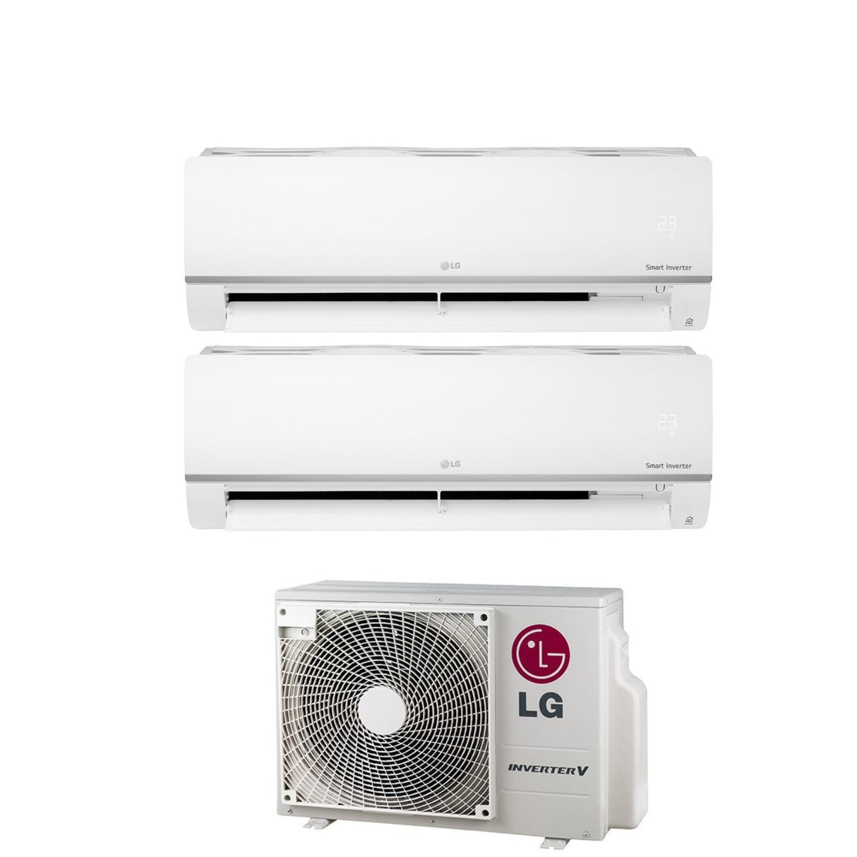 climatizzatore condizionatore lg dual split 9_9 inverter libero plus 9000_9000 con mu2m15 ul4