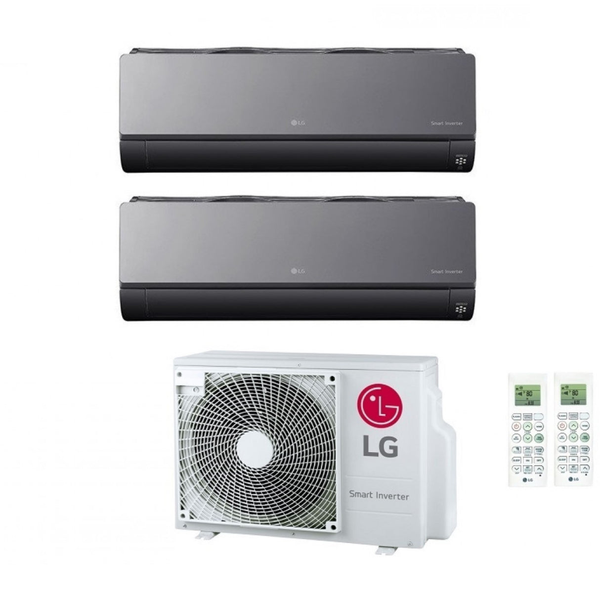 climatizzatore condizionatore lg dual split inverter serie artcool 9_9 con mu2r15 ul0 r 32 9000_9000 wi fi integrato copia
