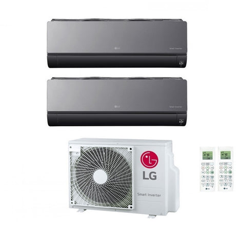 climatizzatore condizionatore lg dual split inverter serie artcool 9_9 con mu2r15 ul0 r 32 9000_9000 wi fi integrato copia