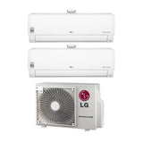 climatizzatore condizionatore lg dual split inverter serie atmosfera 12_12 con mu2r17 r 32 wi fi integrato 12000_12000 24524