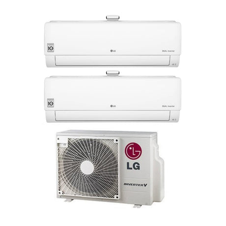 climatizzatore condizionatore lg dual split inverter serie atmosfera 9_12 con mu2r17 r 32 wi fi integrato 9000_12000