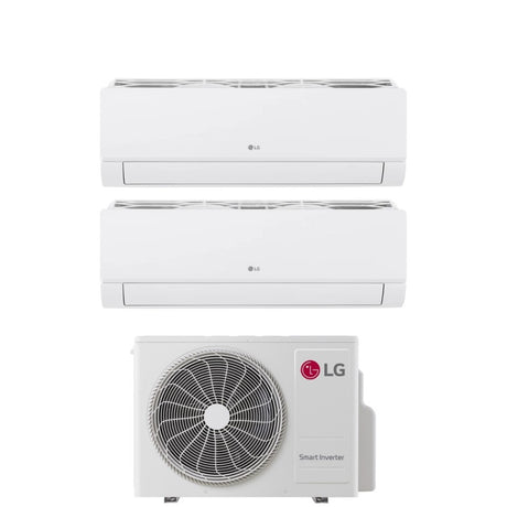 climatizzatore condizionatore lg dual split inverter serie libero smart 12+12 con mu2rw17 r 32 wi fi integrato