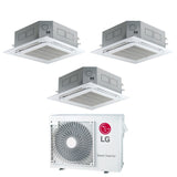climatizzatore condizionatore lg trial split inverter a cassetta 12_12_12 con mu3r21 r 32 wi fi optional 12000_12000_12000 con griglia inclusa