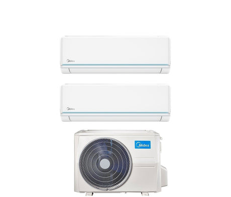 climatizzatore condizionatore midea dual split inverter serie evolution 9_18 con m2od 18hfn8 q r 32 wi fi optional 9000_18000