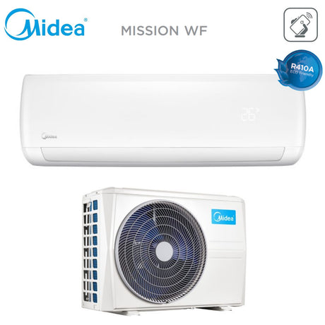 climatizzatore condizionatore midea inverter serie mission wf 53 18000 btu classe a___ wi fi optional