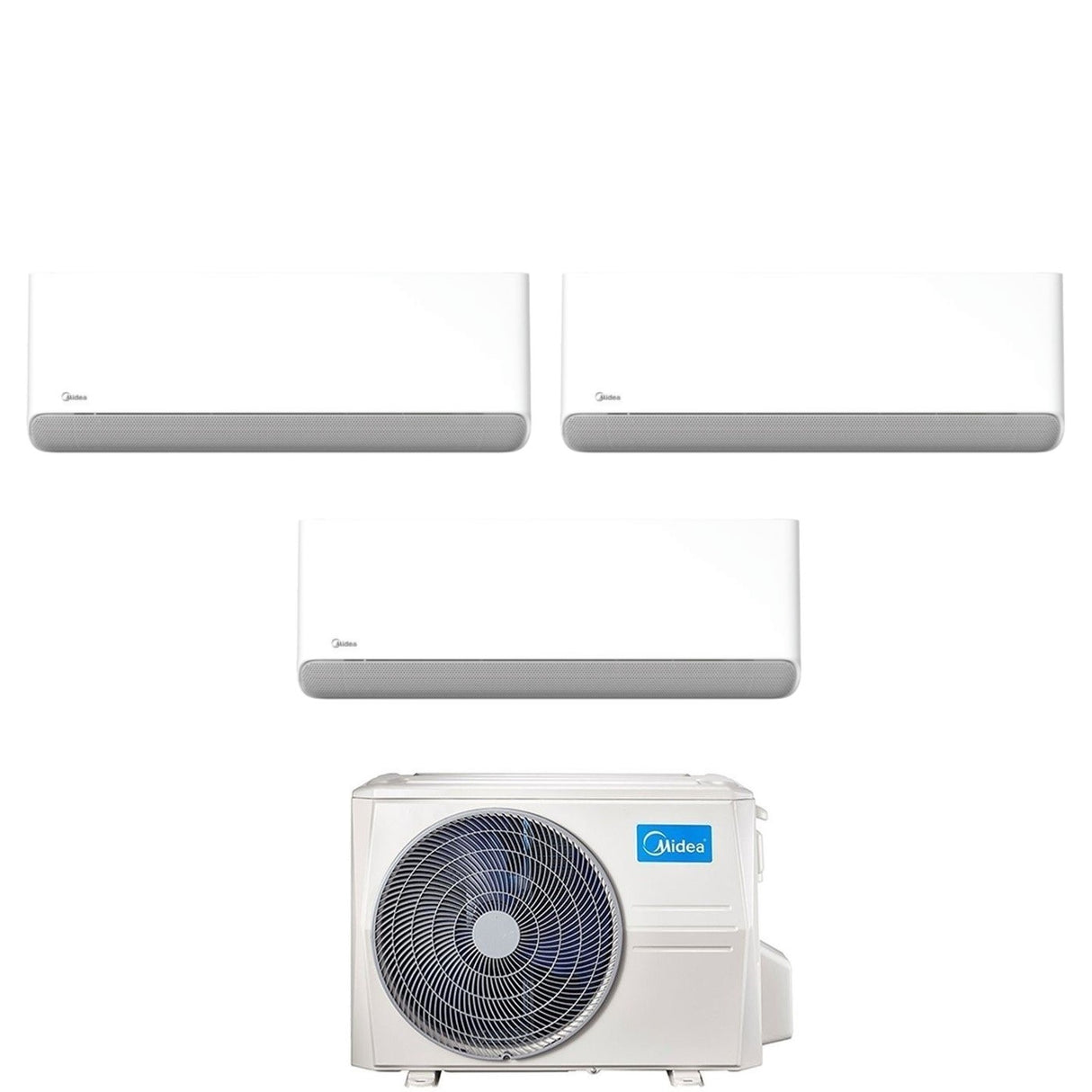 climatizzatore condizionatore midea trial split inverter serie breezeless e 9+12+12 con m3oa 27hfn8 q r 32 wi fi integrato 9000+12000+12000