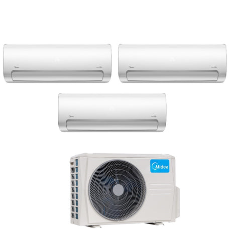 climatizzatore condizionatore midea trial split inverter serie mission pro 12_12_12 con m3o 27nf8 r 32 wi fi optional 12000_12000_12000 new 2018
