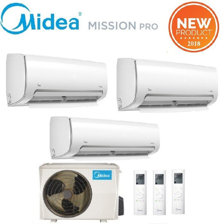 climatizzatore condizionatore midea trial split inverter serie mission pro 9_9_12 con m3o 27nf8 r 32 wi fi optional 9000_9000_12000 new 2018