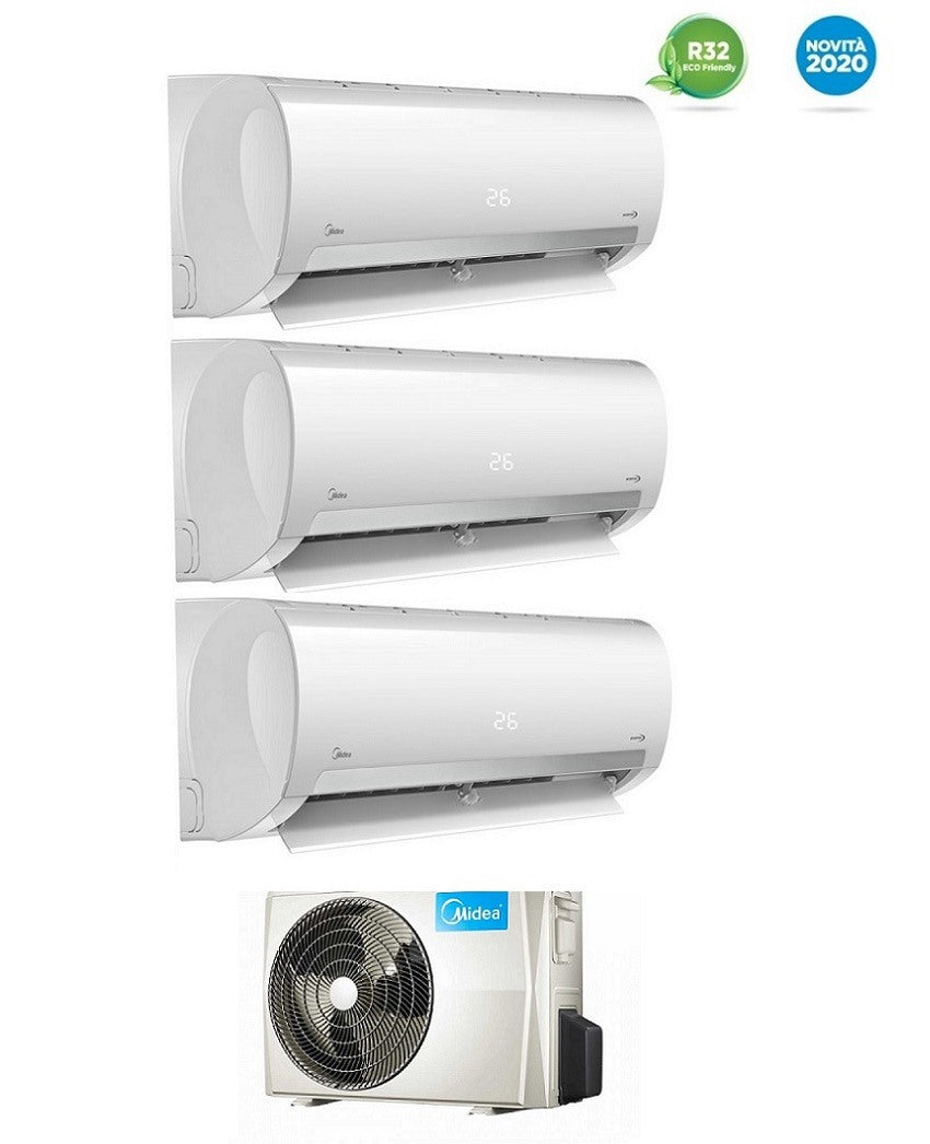 climatizzatore condizionatore midea trial split inverter serie prime 9_12_12 con m3o 27nf8 r 32 9000_12000_12000 btu copia